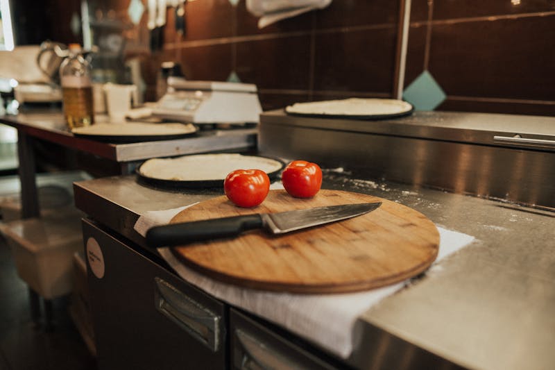 House Chianti wine glass at restaurant table